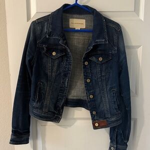 Anthropolgie Pilcro and the Letterpress Dark Wash Jean Jacket